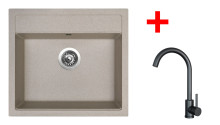 Sinks SOLO 560 Avena + ARCO černá matná 